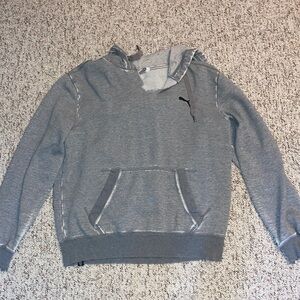 Puma Gray Sweatshirt with Kangaroo Pocket